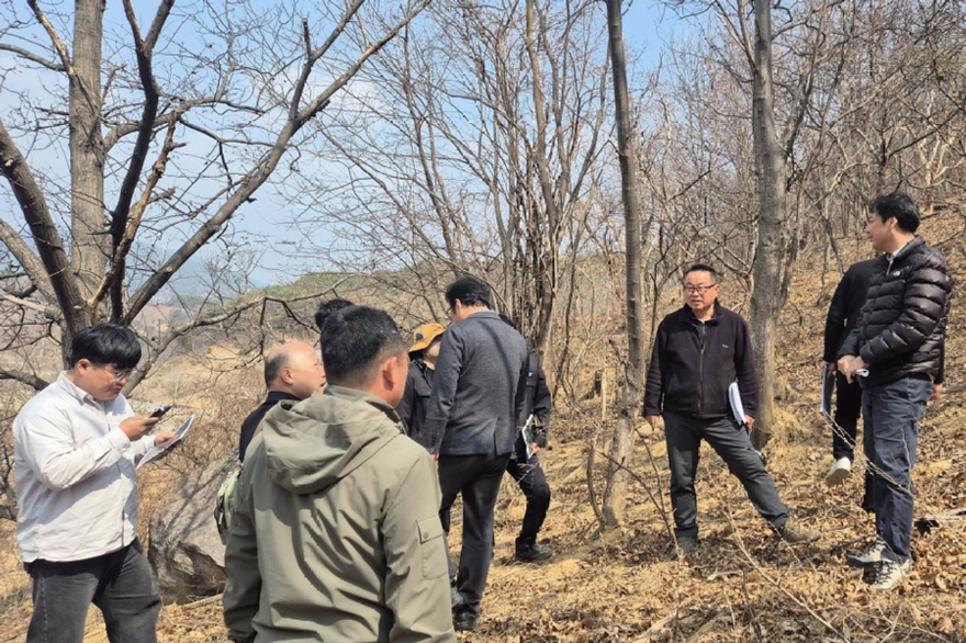사진3.산림청은 17일 경남 산청군 밤 재배 휴원지에서 ‘경남지역 밤 재배 휴원지를 활용한 표고버섯 원자재 확보 방안 마련 현장토론회’를 개최했다.JPG