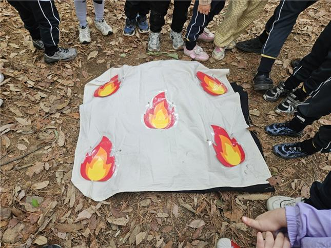 새 둥지가 있는 산에 불이 난 모습(사진제공 = 고양동유아숲체험원).jpg
