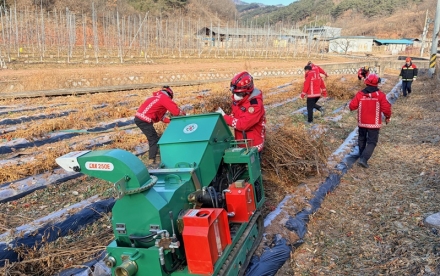영덕국유림관리소, 영농부산물 파쇄 캠페인으로 산불 예방 총력