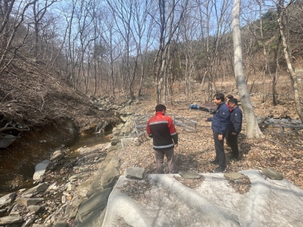 중부지방산림청, 산림 계곡 불법 점용시설 특별단속 실시