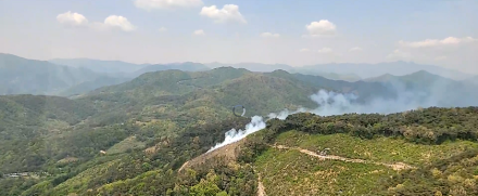 경남 하동 산불 발생 및 진화 완료