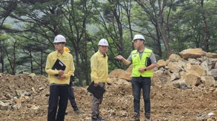 양산국유림관리소, 산불진화임도 신설사업 현장 안전점검 실시