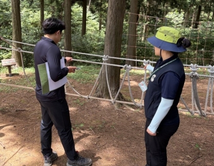 함양국유림관리소, 장마철 앞두고 유아숲체험원 안전점검 완료