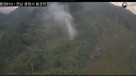 전남광주 광양 산불, 발생 38분 만에 진화 완료