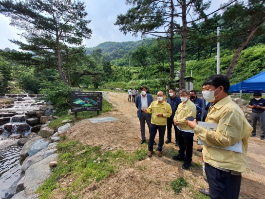 남태헌 산림청 차장 장마철 대비 산림유역관리사업지 현장점검