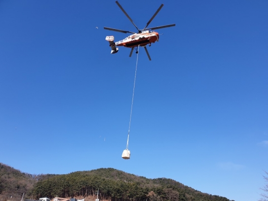진천산림항공관리소, 진천군 양천산 산불 무인감시카메라 설치작업 지원