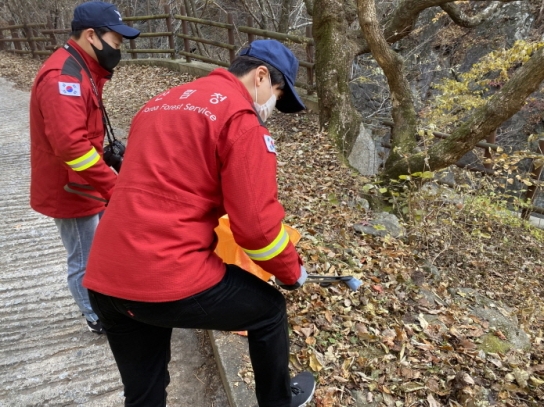산림청 안동산림항공관리소, 가을철 산불예방 및 청탁금지 캠페인 진행
