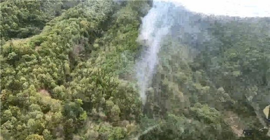<1보> 전북 진안군 산불발생... 산림당국 진화중