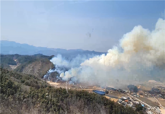 (4.5. 산림청 산불 보도) 경북 봉화 산불... 2단계 발령