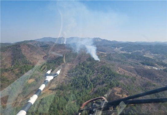 <완료> 충남 예산군 산불... 1시간 18분 만에 진화완료