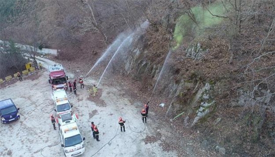 산불 초동진화를 위한 유관기관 산불진화 합동훈련 실시