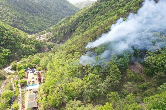 <완료> 충남 금산군 산불... 1시간 11분만에 진화완료