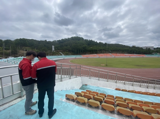 산림청 안동산림항공관리소, 야지 헬기 계류장 점검 실시