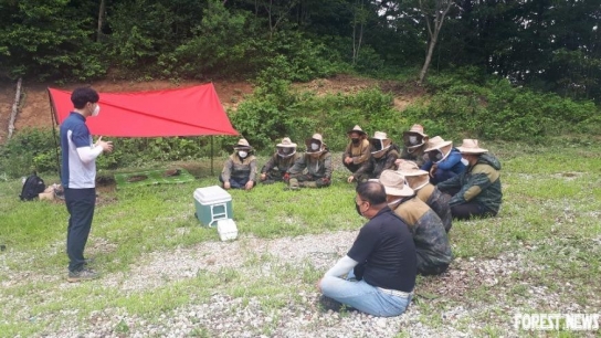 정읍국유림관리소, 막바지 풀베기사업장 현장점검 및 안전교육 실시!!