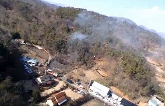 전남 순천시 산불... 1시간09분만에 진화 완료