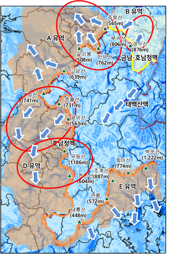 호남·금남호남정맥에서 미세먼지 줄이는 바람길숲 발견