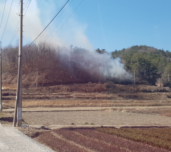 전남 순천 산불발생.... 19분만에 주불 진화완료