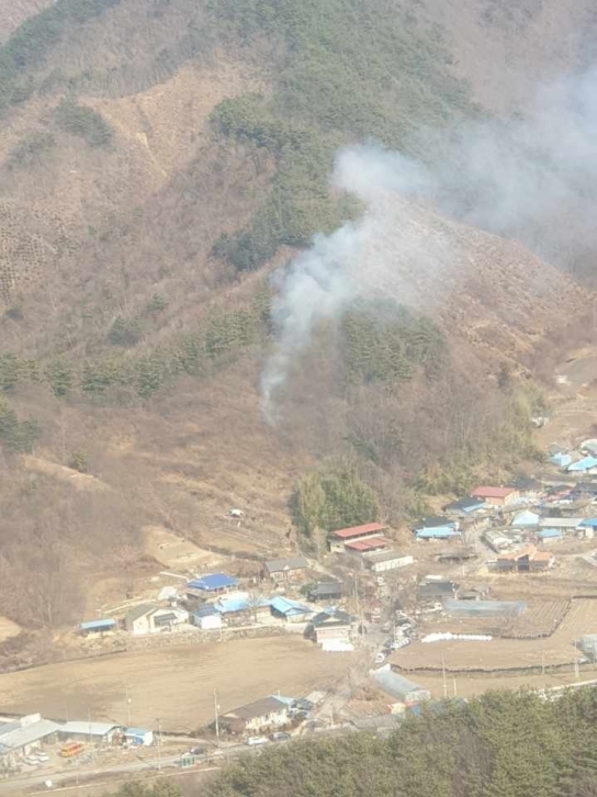 전북 임실 산불발생.... 39분만에 주불 진화완료