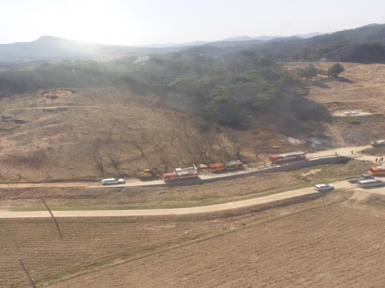 전북 순창 산불발생.... 27분만에 주불 진화완료