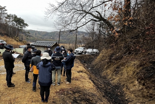 산림청, 경남 합천군 산불피해지 2차 피해 예방에 나서
