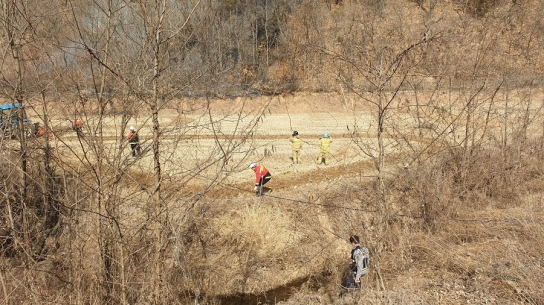 경북 청송 산불, 가해자 검거완료.... 2시간 13분만에 진화완료