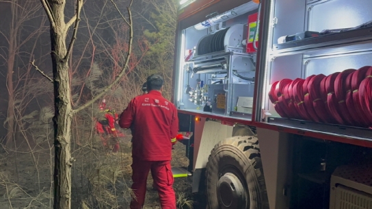 경북 상주 산불....17시 36분만에 주불 진화완료