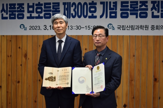 산림신품종 제300호 탄생, 산림 분야에 새로운 기회 제공