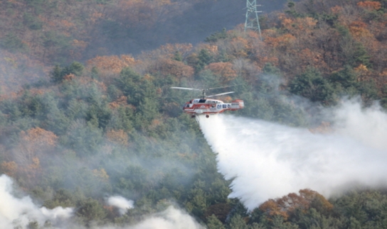 경북 경산 산불... 1시간 9분만에 진화완료
