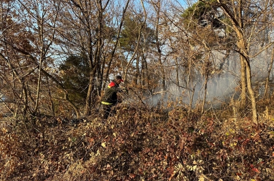 전라남도 고흥군 산불발생 및 진화완료