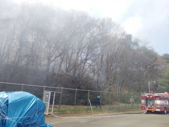 강원 횡성군 횡성읍 산불발생... 진화완료
