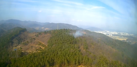 전라남도 순천시 산불발생... 진화완료
