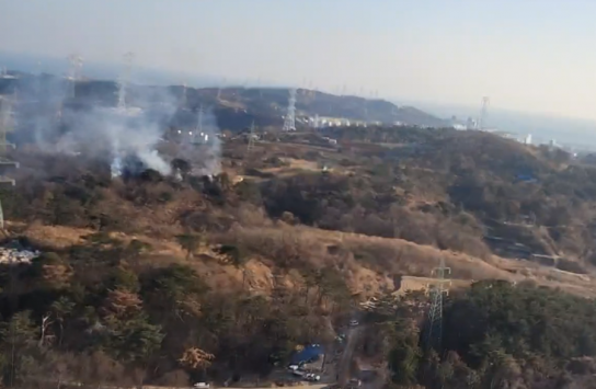 부산광역시 기장군 산불발생... 진화완료