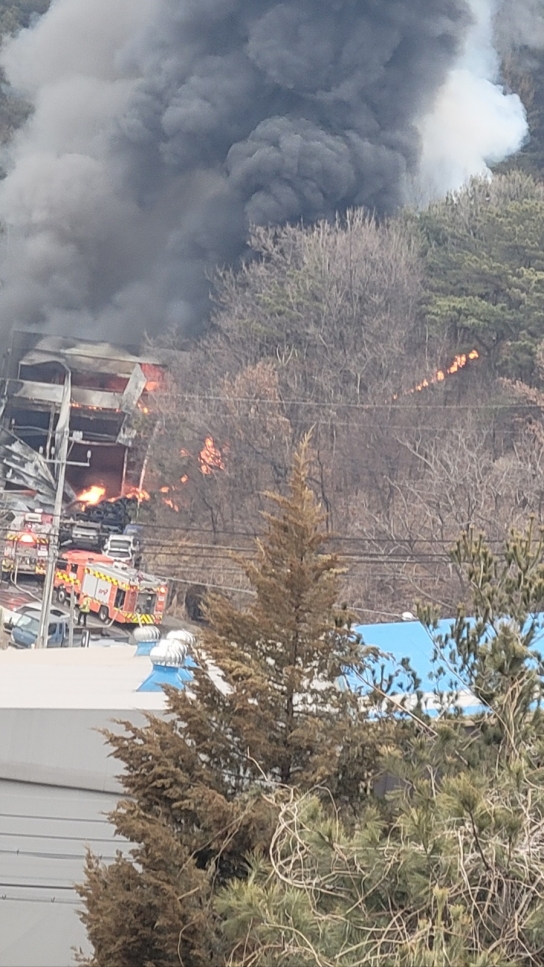 산림당국 경기 화성 산불.. 진화완료