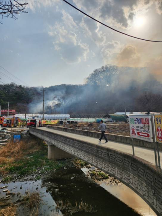 산림당국 대구 달성 산불.. 진화완료