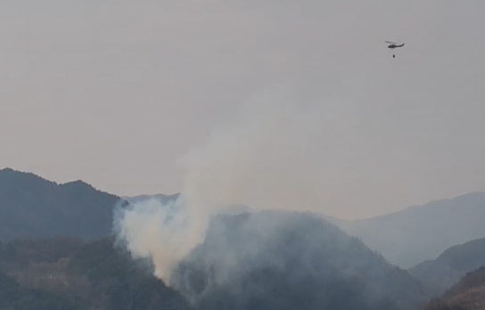 산림당국 경남 함양 산불.. 주불 진화 완료