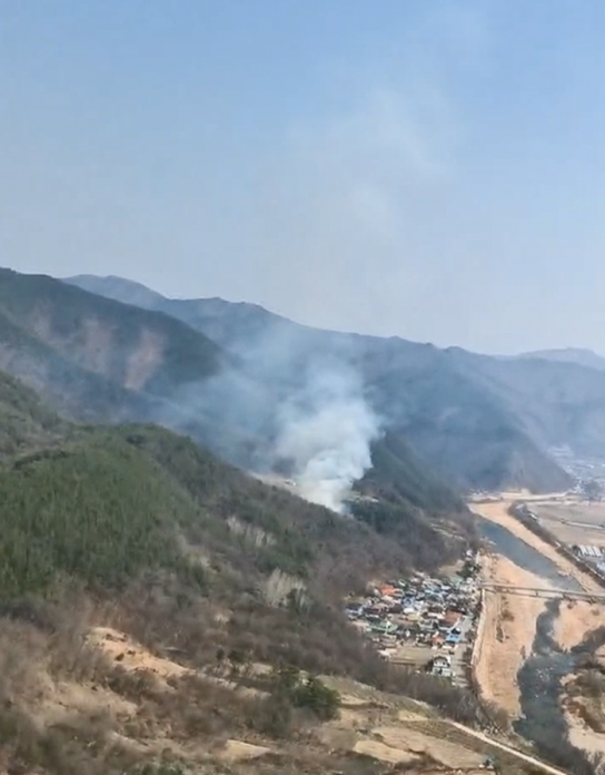 산림당국 전북 무주 산불.. 주불 진화 완료